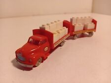 Lego Camion Chevrolet transport futs blancs Benzine Esso remorque rouge 1/87 HO