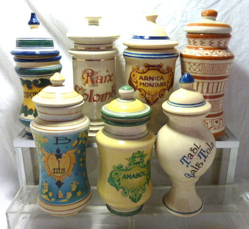Lot pots à pharmacie - pots,
