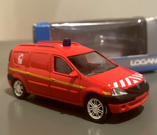 Miniature Norev Dacia Logan MCV Van Pompiers 3 inches Renault Toys Neuf Boîte