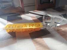 Ricard Bac À Glaçons Et 2 Verres Demi Soleil Neuf 