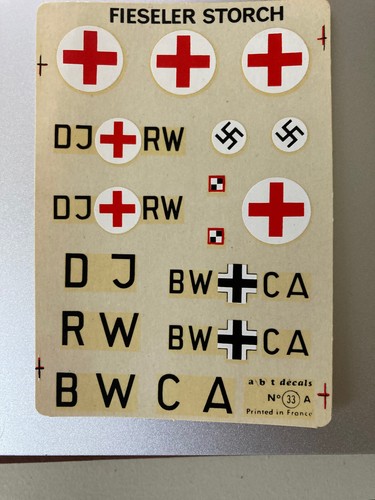 Decals fieseler storch - 72,
