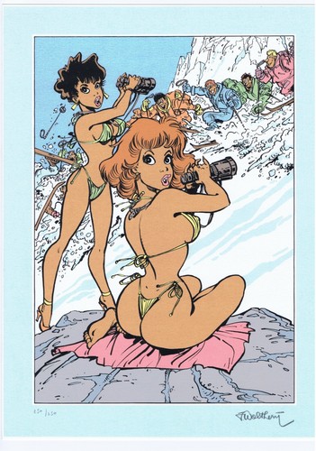 Belle serigraphie pin ups à - ,