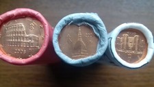 italie 2008   3 rouleaux non aveugles 1 2 5 cents