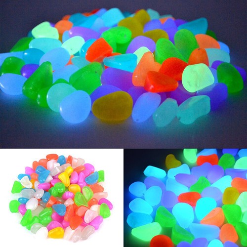 100pcs glow the dark - in, pebble