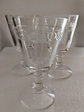 Lot de 3 verres à pied cristallerie La Rochère Collection vaisselle France