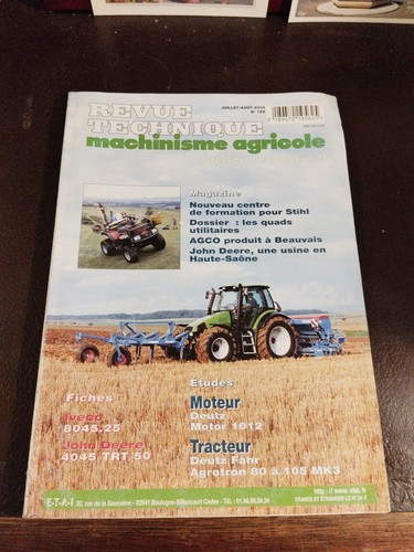 Revue technique machinisme - revue,
