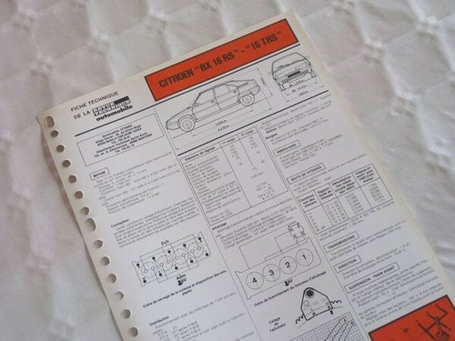 Fiche technique citroën - fiche,