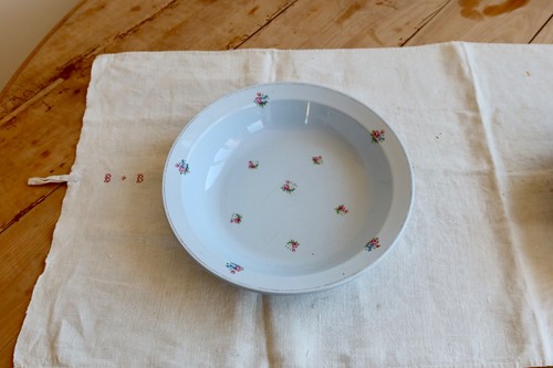 Plat service rond ancien - service,