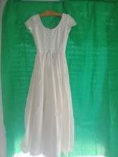 Robe longue soie ancienne - robe,