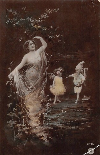 Cpa fantaisie jeune femme - cpa,
