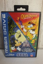 Ancien Jeu SEGA  MEGADRIVE Méga Drive - QUACKSHOT / CASTLE OF ILLUSION - TBE CIB