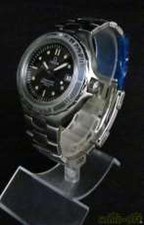 Omega Seamaster Professional Date St. Acier Blk SLV Rond Quartz Montre Hommes