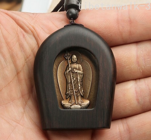 Brass ksitigarbha buddha - brass,