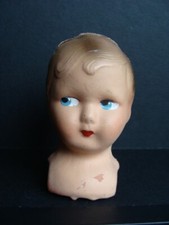 Tête de poupée ancienne carton bouilli