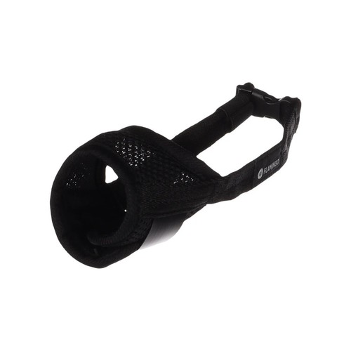 Muselière noir nylon doux - noir,