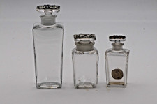 3 Flacons de parfum ancien   BACCARAT  pour  Roger Gallet