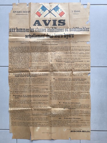 Affiche militaire originale - militaire,