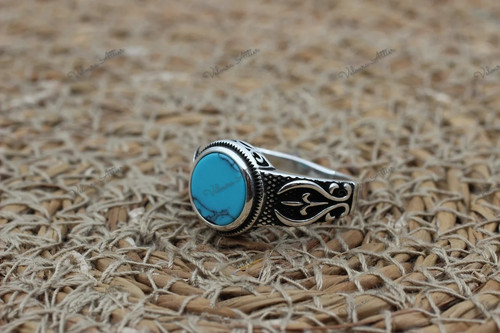 Bague homme turquoise - homme,