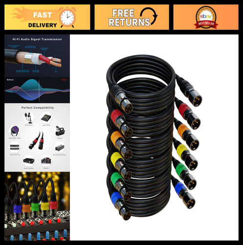 6ft xlr microphone cables - xlr,