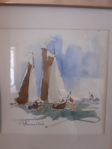 Aquarelle voiliers de peter - aquarelle,