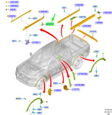 Moulure latérale droite pour