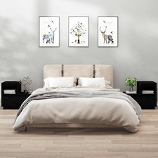 Table de Chevet Gris 60x34x51