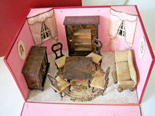 maison poupée ancienne mignonette porcelaine salon mobilier SFBJ JUMEAU BRU FG
