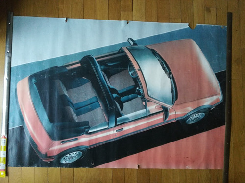 Affiche peugeot 205 cabriolet - peugeot,