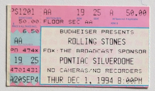Billet concert ticket stub - , the