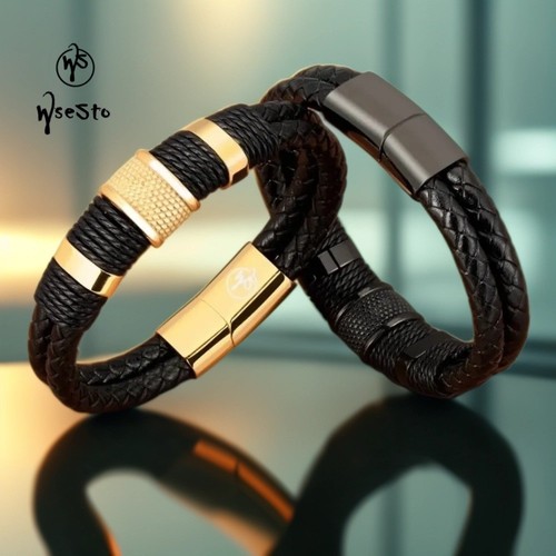 Bracelet wsesto cuir - wsesto, noir