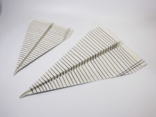 OCCASION lot de 2 AVIONS décoratifs en métal