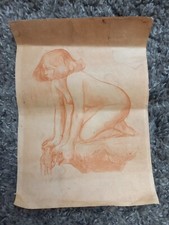 Femme Nue - Dessin Sanguine -