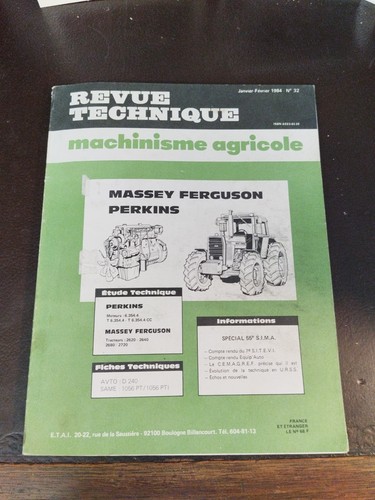 Revue technique machinisme - revue,