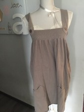 MAGNIFIQUE ROBE TUNIQUE BERENICE T L TAUPE SOIE CACHEMIRE