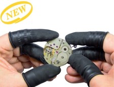 BERGEON 7968 - Doigtiers ESD en latex Antistatique, sans poudre. Taille XL, x10