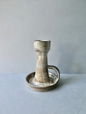 bougeoir en grès signé