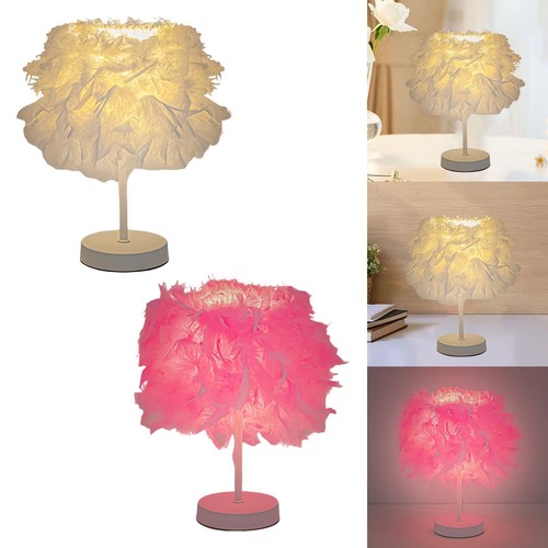 Lampe table plumes - lampe,