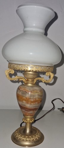 Lampe chevet onyx pieds - chevet, en