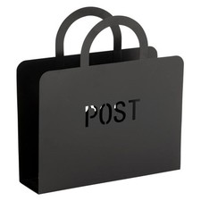 Porte-Magazines en Métal "Post" 32cm Noir