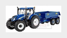 1:32 BRITAINS New Holland T6.175 Closed Tractor With Nc Trailer 2020 LC43268