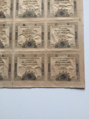 Planche assignats 15 - de,