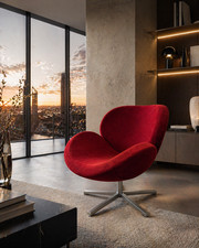 Fauteuil design pivotant style