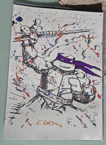 Kevin eastman dessin original - eastman,