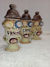 3 pots anciens en céramique