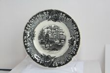  Assiette Ancienne  Céramique et Faïence de  SARREGUEMINES  OPAQUE  série chasse