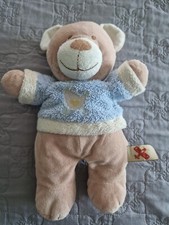 Peluche Doudou Ours Brun Beige
