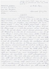 Jacques MESRINE / Lettre