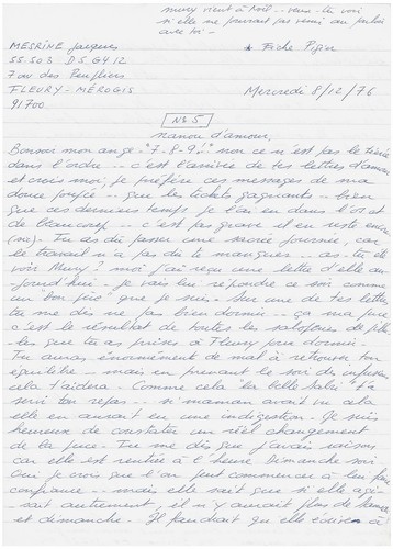 Jacques mesrine lettre - mesrine,