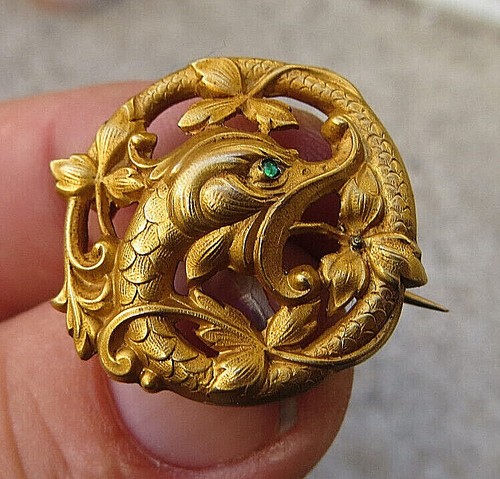 Broche ancienne art nouveau - broche,