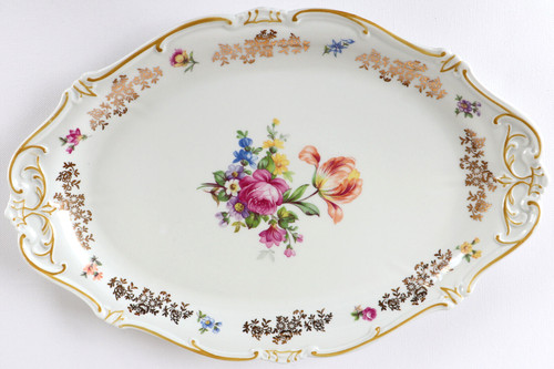 Plat service porcelaine - service, en